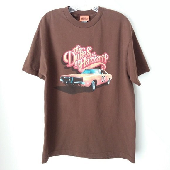 The Dukes of Hazard Graphic T-shirt Women L Brown Short Sleeve Tee - Picture 7 of 7